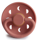 Frigg: Moon Phase Latex Pacifier 2 Pack - Powder Blush (0-6 months)