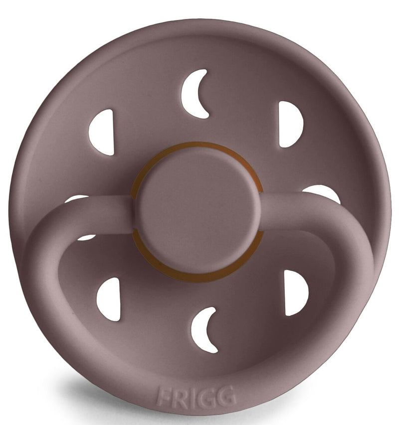 Frigg: Moon Phase Latex Pacifier 2 Pack - Twilight Mauve (0-6 months)