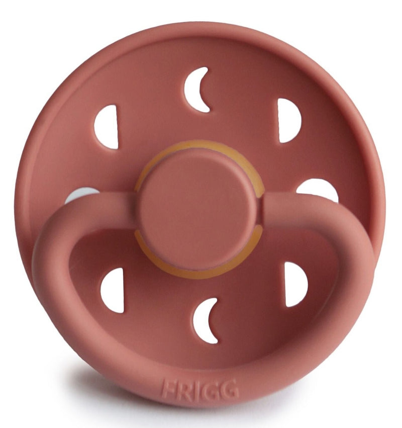 Frigg: Moon Phase Silicone Pacifier 2 Pack - Powder Blush (0-6 months)