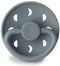 Frigg: Moon Phase Silicone Pacifier 2 Pack - Stone Blue (0-6 months)