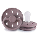 Frigg: Moon Phase Silicone Pacifier 2 Pack - Twilight Mauve (0-6 months)