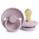 Frigg: Rope Latex Pacifier 2 Pack - Soft Lilac (0-6 months)