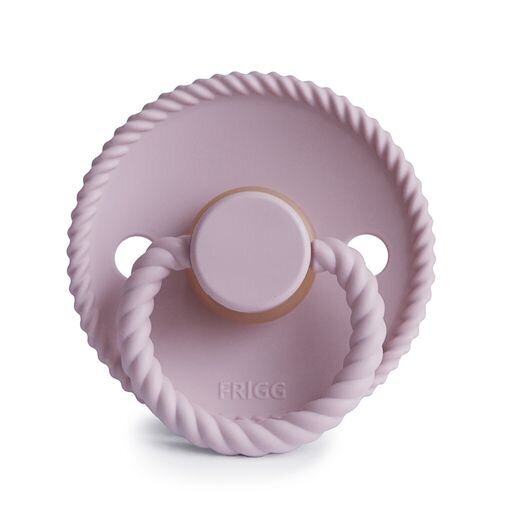 Frigg: Rope Latex Pacifier 2 Pack - Soft Lilac (0-6 months)