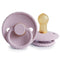 Frigg: Rope Latex Pacifier 2 Pack - Soft Lilac (6-18 months)