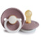 Frigg: Rope Night Latex Pacifier 2 Pack - Twilight Mauve (0-6 months)