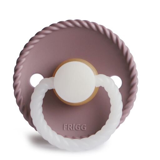 Frigg: Rope Night Latex Pacifier 2 Pack - Twilight Mauve (0-6 months)