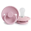 Frigg: Rope Silicone Pacifier 2 Pack - Baby Pink (6-18 months)