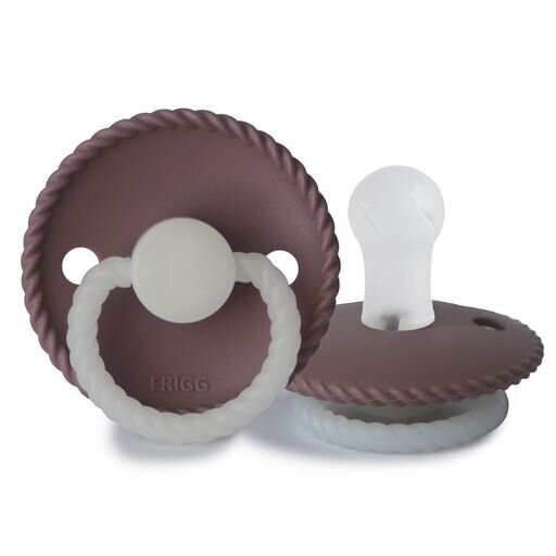 Frigg: Rope Silicone Pacifier 2 Pack - Twilight Mauve Night (0-6 months)