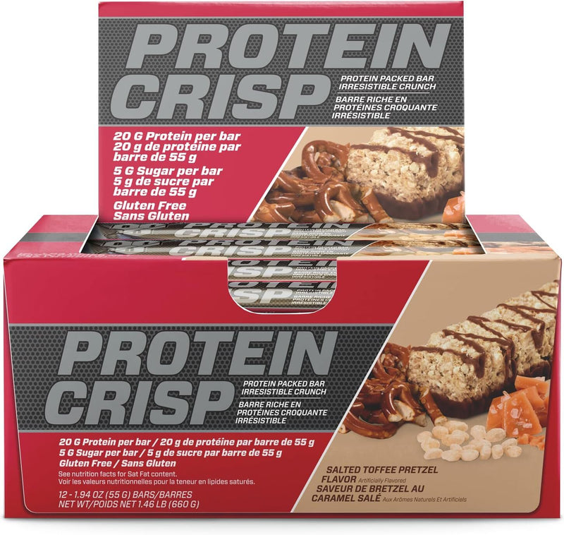 BSN Protein Crisp Bar - Toffee Pretzel (55g) x 12