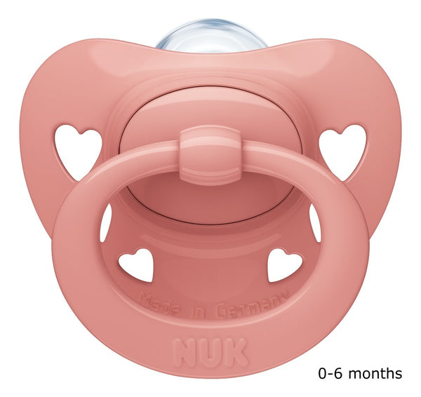 NUK: Signature Silicone Soother - 0-6 Months Rose (Single)