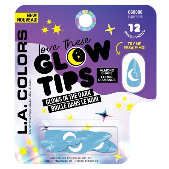 L.A. Colors: Glow In The Dark Nail Tip - Supernova