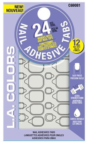 L.A. Colors: Nail Sticker Tabs - 24 Tabs (1 Sheet)