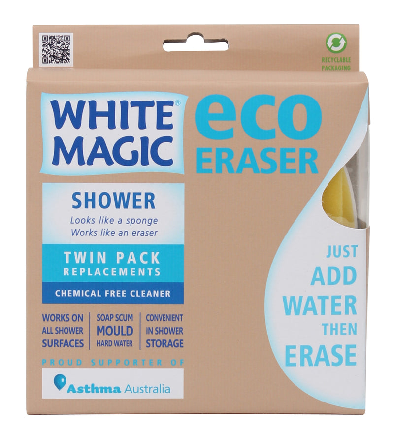 White Magic: Shower Eraser Sponge Refill (2 Pack)