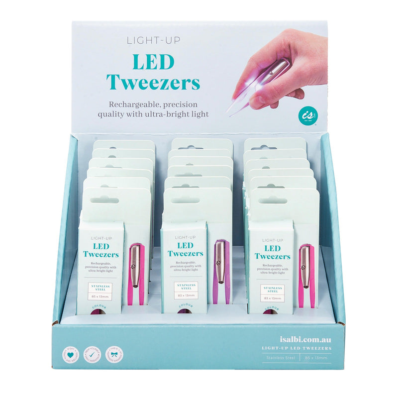 IS Gift: Light Up Tweezers - Assorted Colour