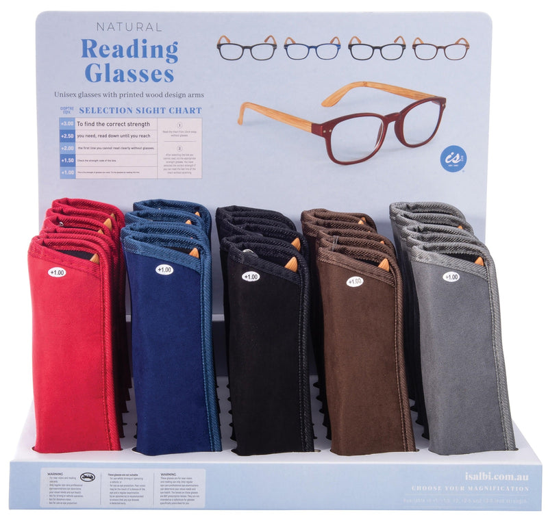 IS Gift: Natural Reading Glasses - +1.5