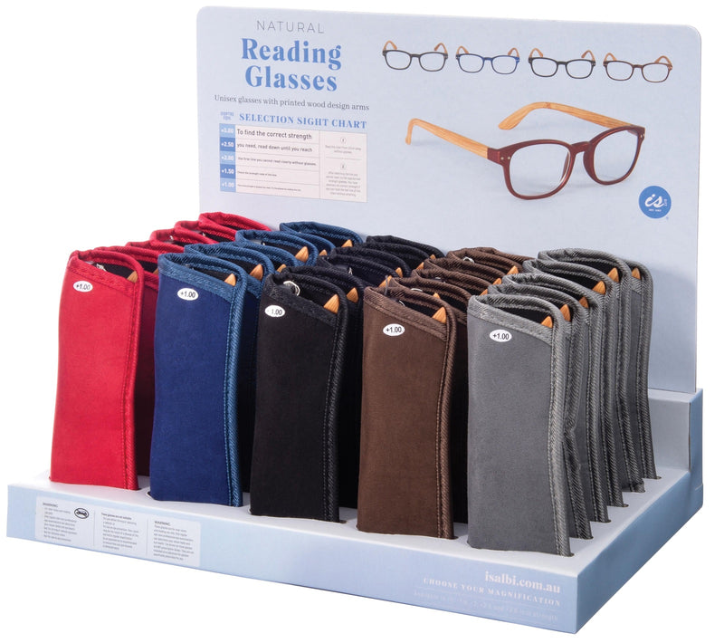 IS Gift: Natural Reading Glasses - +1.5