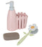 Vigar: Florganic Sink Caddy Set + Dispenser - Pink (3pc Set)