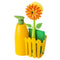 Vigar: Flower Power Sink Caddy Set + Dispenser - Orange (3pc Set)