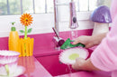 Vigar: Flower Power Sink Caddy Set + Dispenser - Orange (3pc Set)