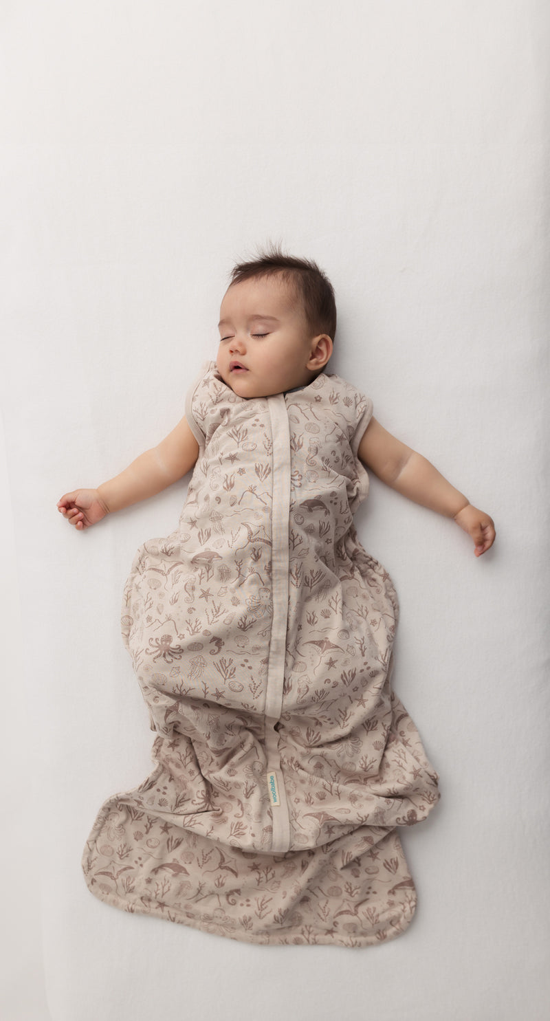 Woolbabe: 3-Seasons Front Zip - Dune Seascape (3-24 Months)