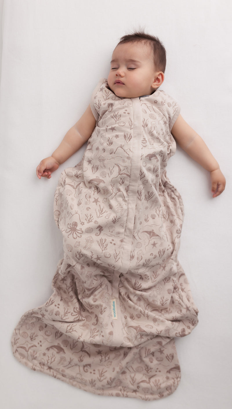 Woolbabe: Summer Sleeping Bag - Dune Seascape (3-24 Months)