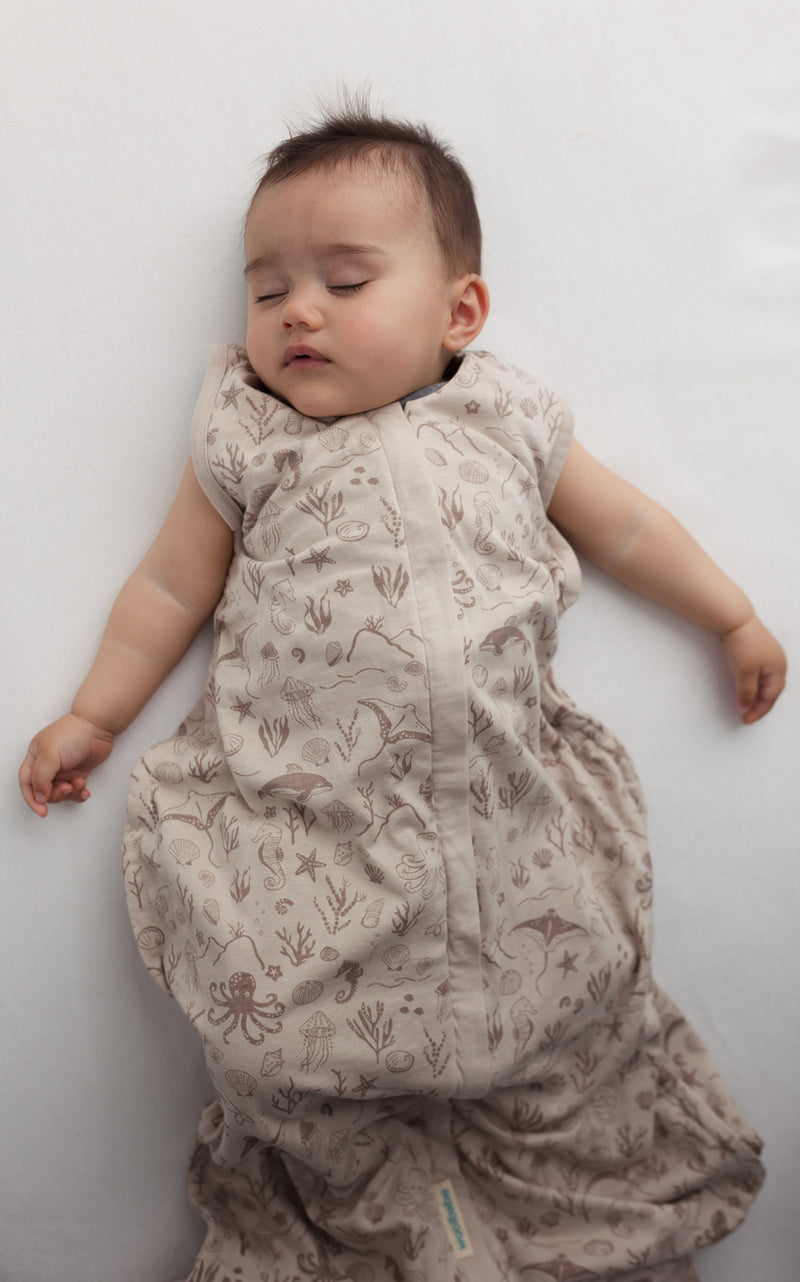 Woolbabe: Summer Sleeping Bag - Dune Seascape (3-24 Months)