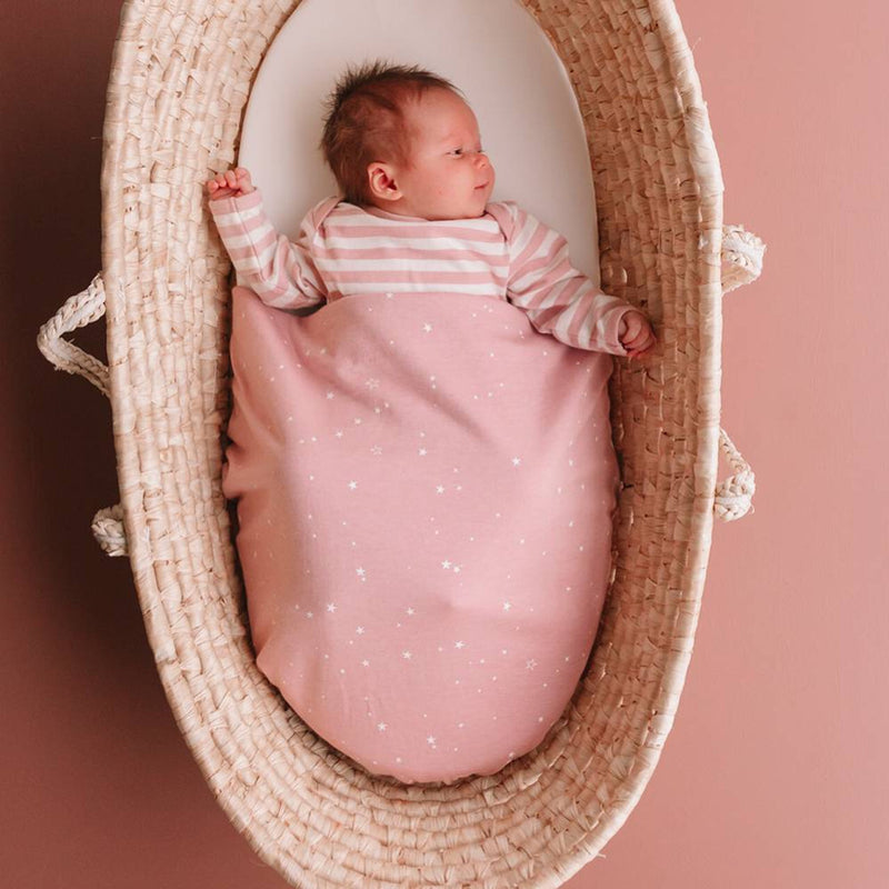 Woolbabe: Merino/Organic Cotton Swaddle/Blanket - Dusk Stars