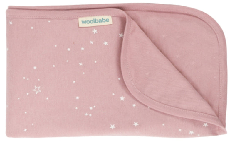 Woolbabe: Merino/Organic Cotton Swaddle/Blanket - Dusk Stars