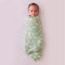 Woolbabe: Merino/Organic Cotton Swaddle/Blanket - Moss Wilderness