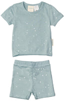 Woolbabe: Merino/Organic Cotton Summer Pyjamas - Tide Stars (4 Years)