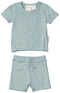 Woolbabe: Merino/Organic Cotton Summer Pyjamas - Tide Stars (4 Years)