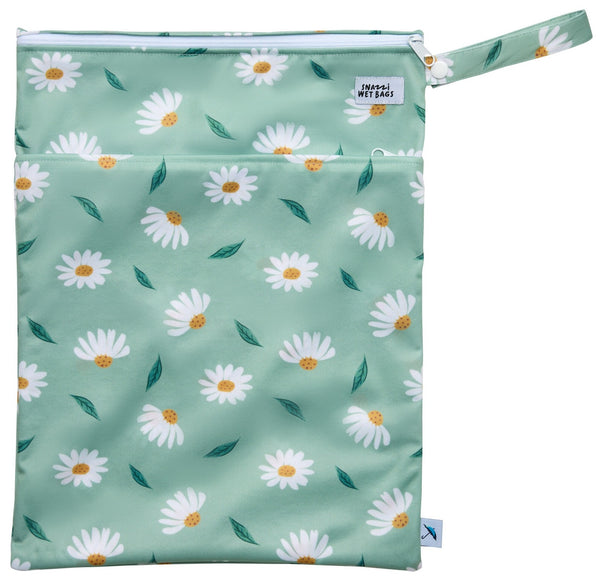 Snazzi: Double Pocket Wet Bag - Daisy Meadow