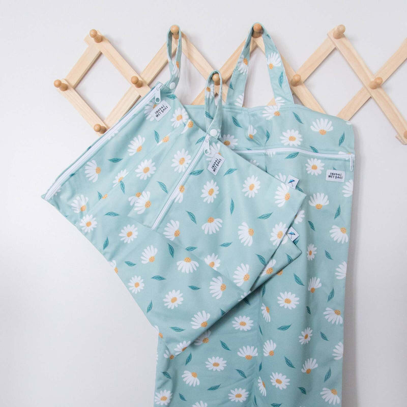 Snazzi: Double Pocket Wet Bag - Daisy Meadow