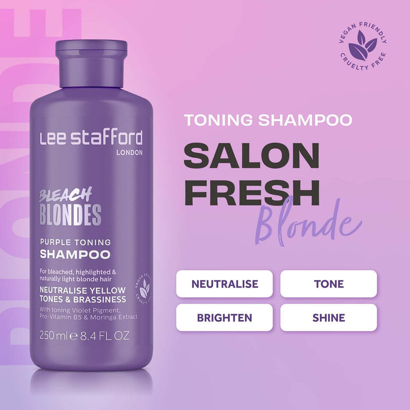 Lee Stafford: Bleach Blondes - Colour Love Tone Everyday Shampoo (250ml)