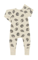 Bonds: Wondercool Eyelet Zippy Wondersuit - Sandy Seashells Marscapone (Size 000)