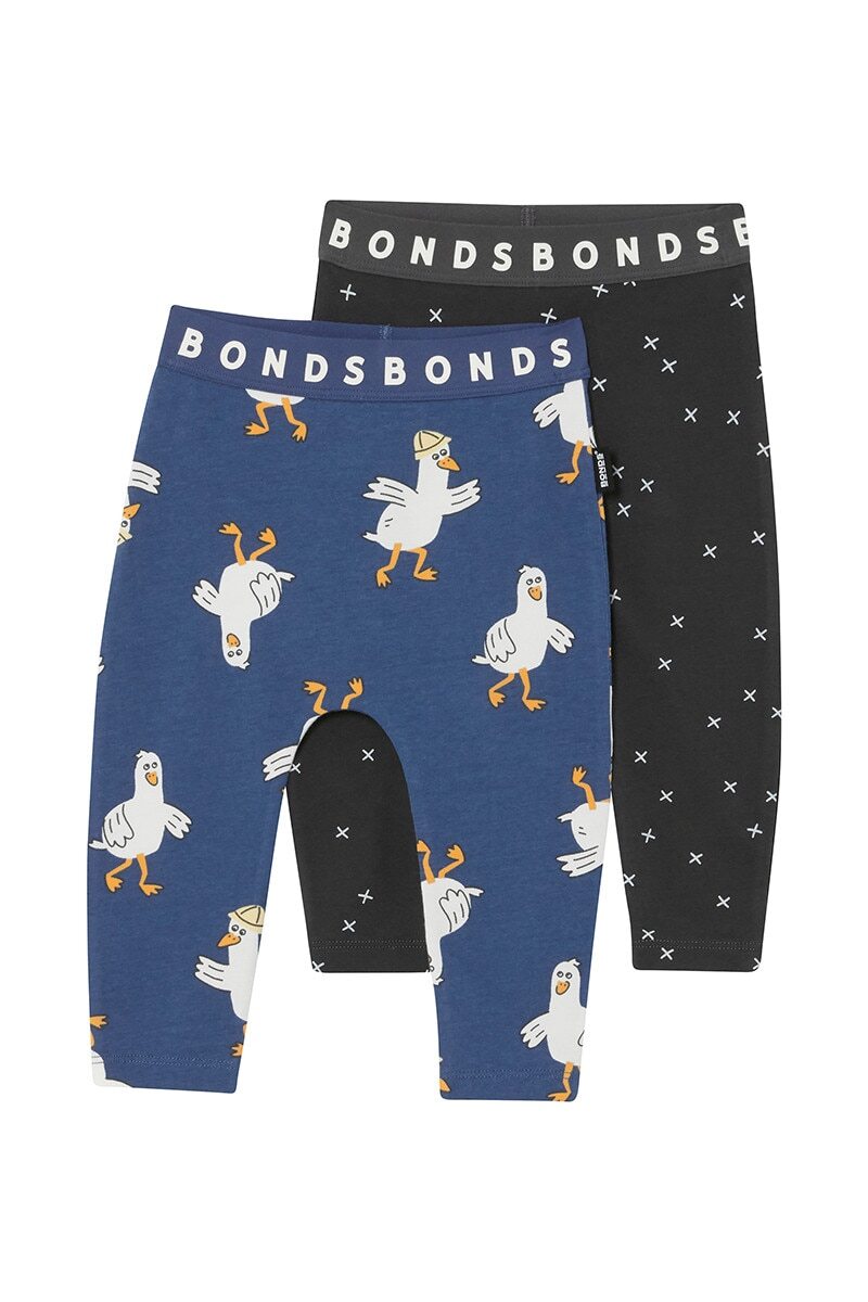 Bonds: Roomies Leggings 2 Pack - Gus the Seagull (Size 00)