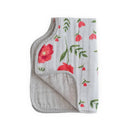 Little Unicorn: Muslin Burp Cloth - Summer Poppy