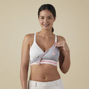 Bravado Designs: Clip and Pump Nursing Bra - Dove Heather W/Dusted Peony (Small)