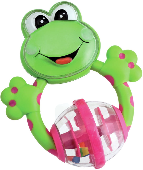 Chicco: Frog Fun Plastic Teething Rattle