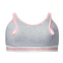 Bravado Designs: Clip and Pump Nursing Bra - Dove Heather W/ Dusted Peony (Large)