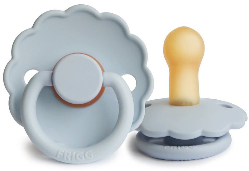 Frigg: Daisy Latex Pacifier 2 Pack - Glacier Blue (6-18 months)