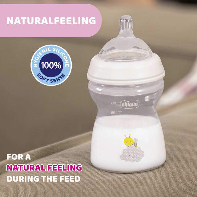 Chicco: Natural Feeling Bottle - Medium Flow (250ml)