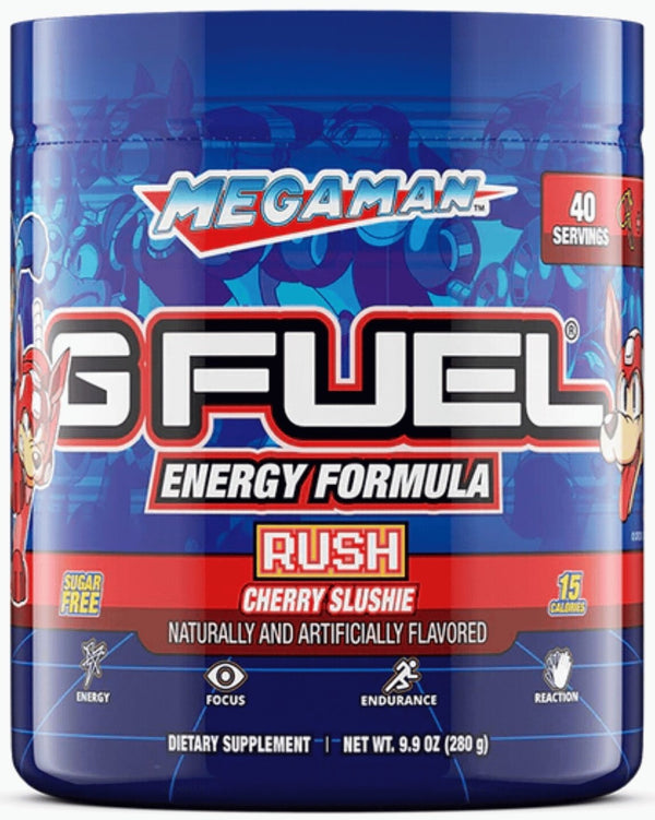 G Fuel Energy Formula - Mega Man Rush Cherry Slushee - 280g / 40 Servings