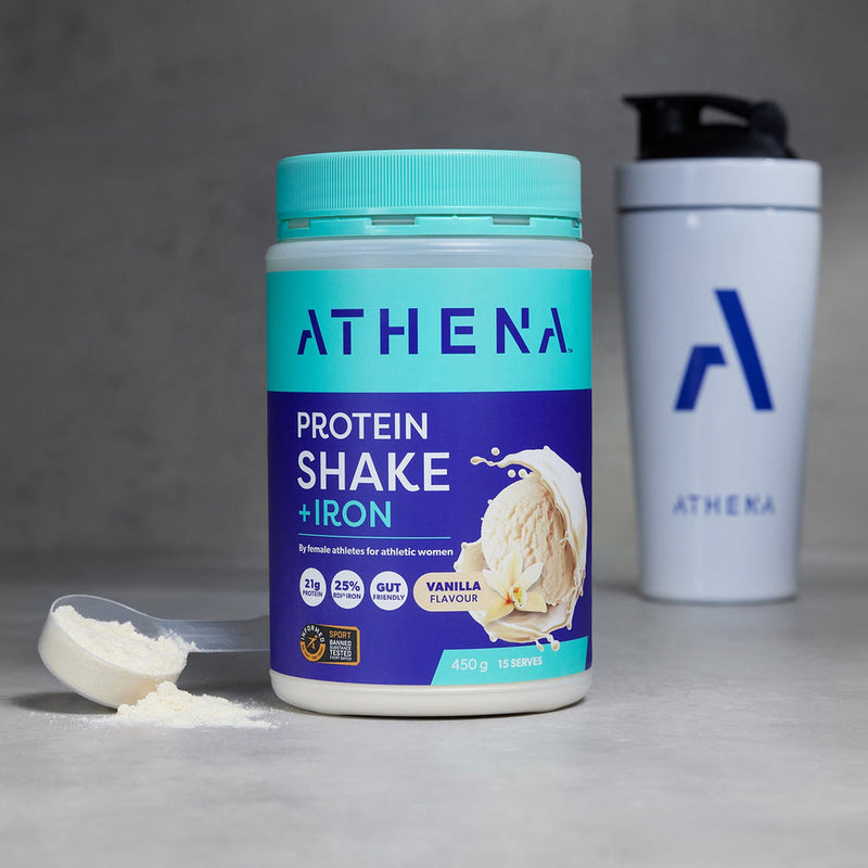 Athena Protein Shake + Iron - Vanilla (450g)