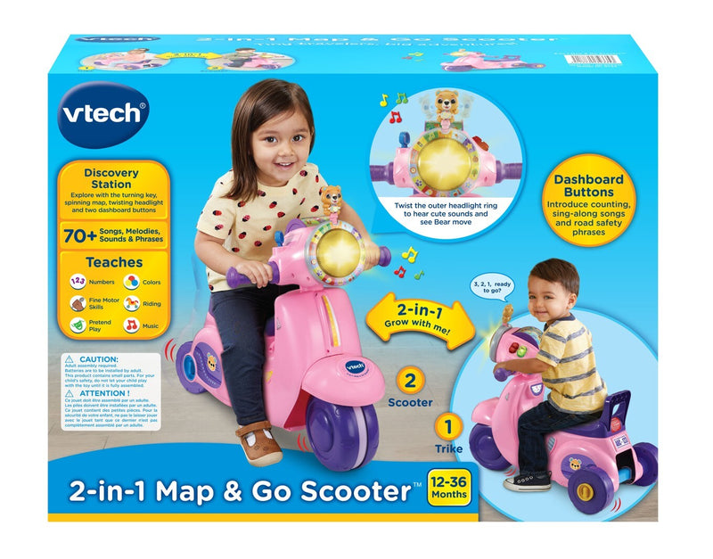 Vtech: 2-In-1 Ride & Balance Scooter - Pink