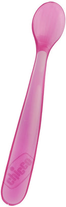 Chicco: Soft Silicone Spoon - Pink 2 Pack (6m+)