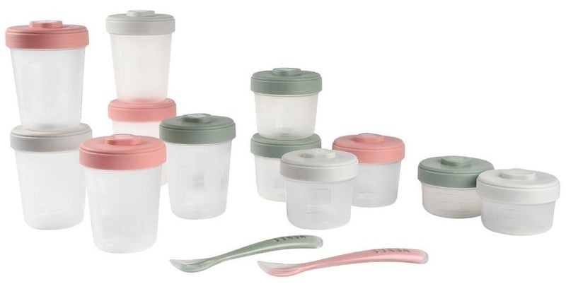 Beaba: Clip Portions Meal & Food Storage Expert Pack - Eucalyptus