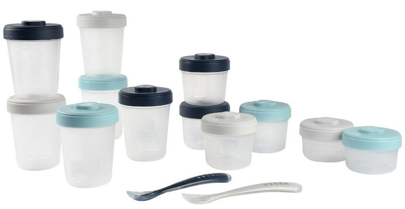 Beaba: Clip Portions Meal & Food Storage Expert Pack - Storm