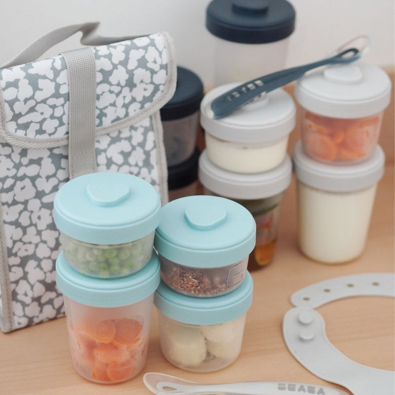 Beaba: Clip Portions Meal & Food Storage Expert Pack - Storm