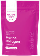 Happy Way Marine Collagen + Vitamin D - Mixed Berry (250g) (Women's)